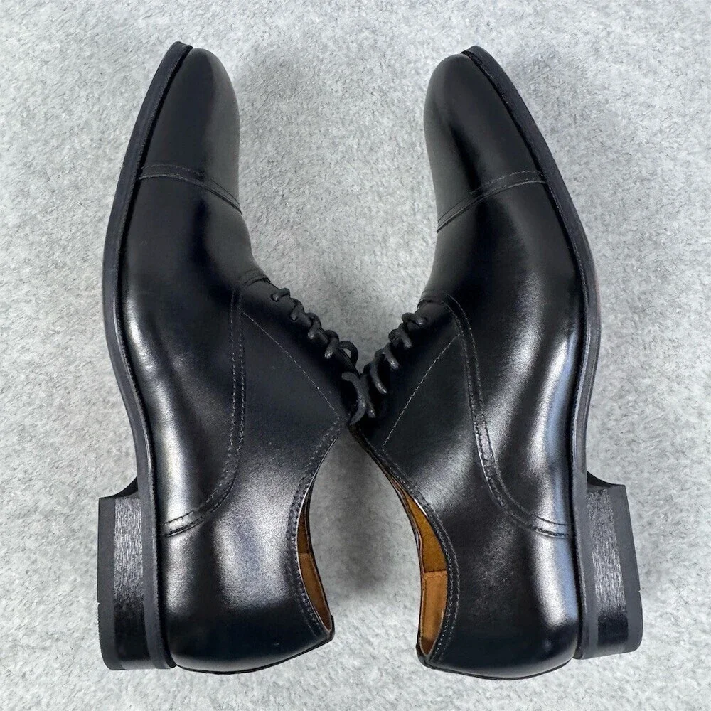 Florsheim Carino Men's Size 7N Oxford Dress Shoes Black Cap Toe Lace Up